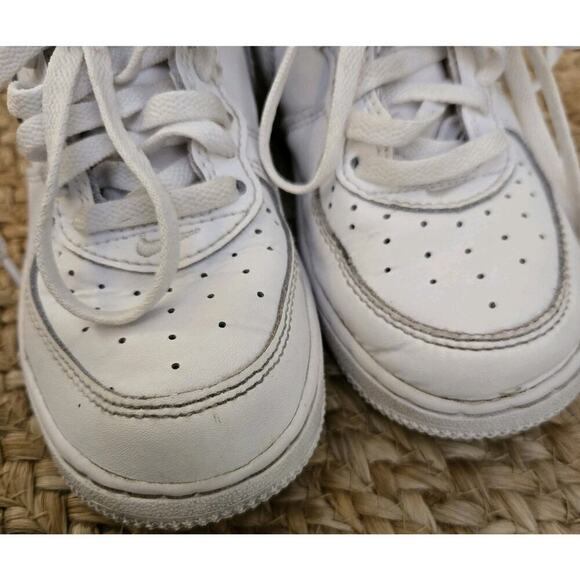 Nike Air Force 1 Mid PS SIZE 11.5c 314196-113 "TRIPLE WHITE" - Picture 7 of 8